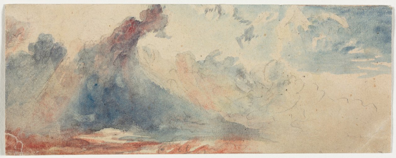 Cloud Study, 1800-tallet. af Unbekannt