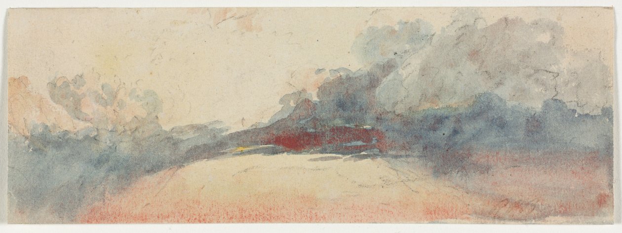 Cloud Study, 1800-tallet. af Unbekannt