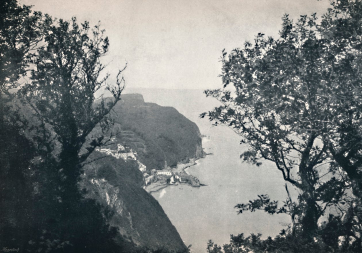 Clovelly - Udsigt fra Hobby Drive, 1895 af Unbekannt