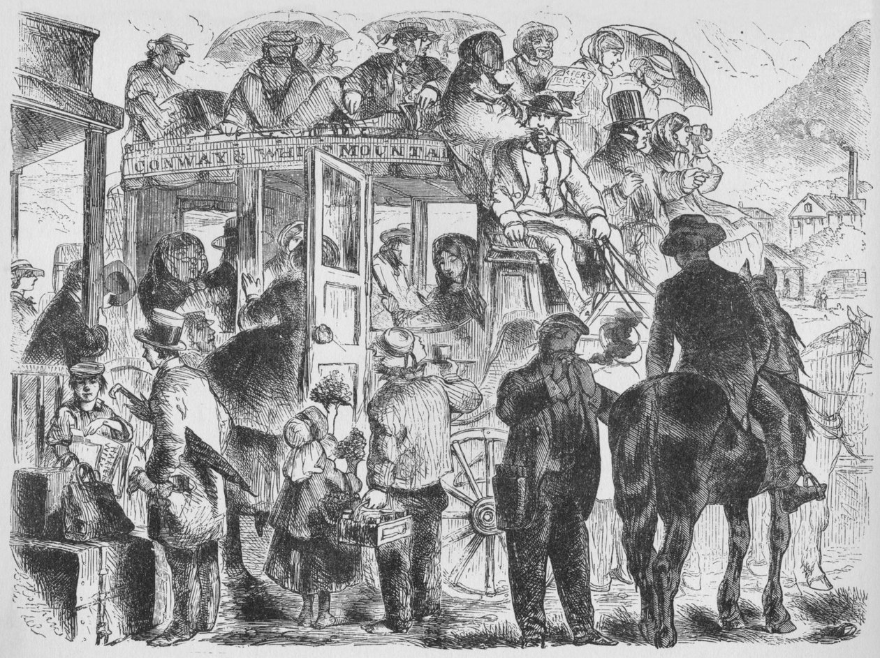 Busser til feriesteder og hoteller, c1859, 1938 af Unbekannt