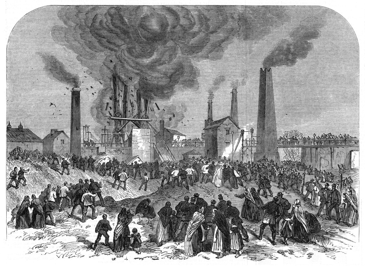 Kulminekatastrofe, Oaks Colliery, Barnsley, Yorkshire, december 1866 af Unbekannt