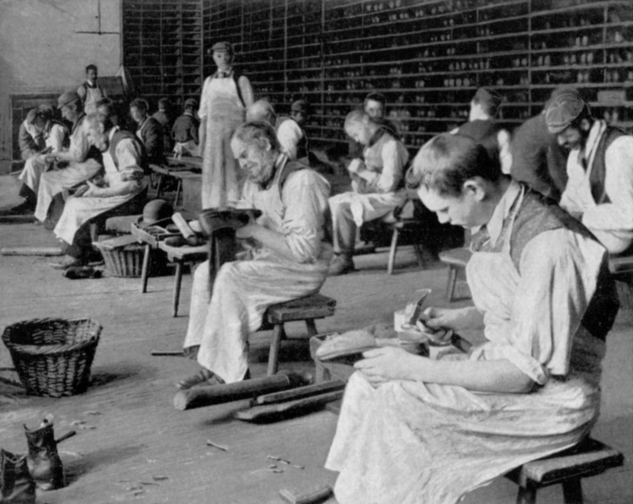 Cobbling, Earlswood Asylum, Reigate, 1904 af Unbekannt