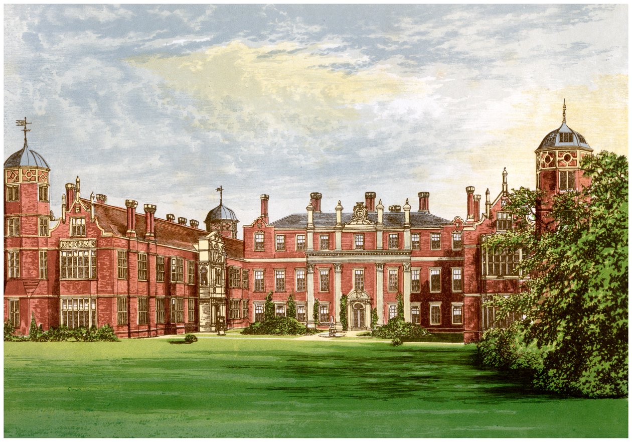 Cobham Hall, Kent, hjemsted for jarlen af Darnley, c1880 af Unbekannt