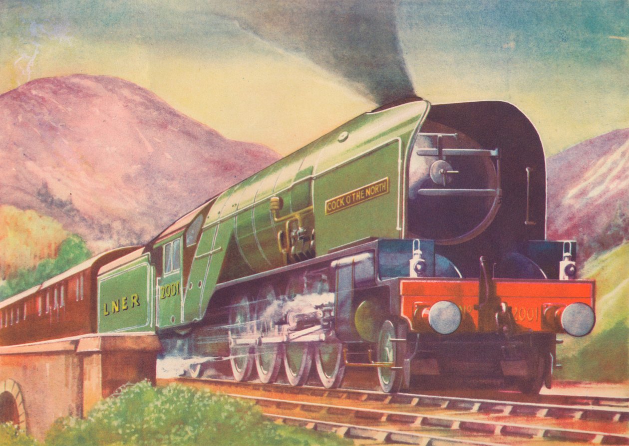 Cock O The North Locomotive, L.N.E.R., i højlandet, 1940 af Unbekannt
