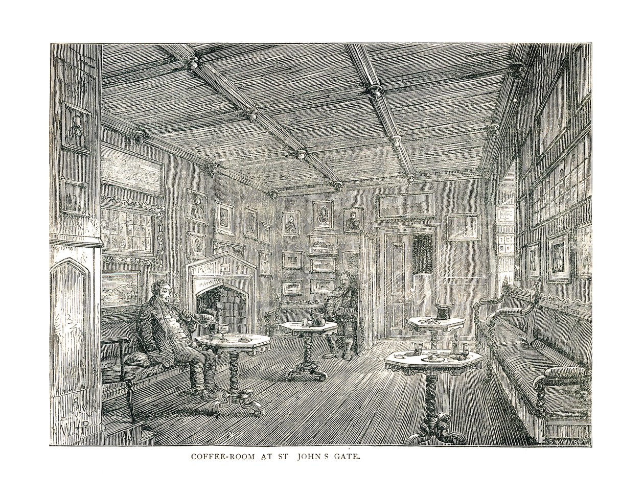 Kaffestue ved St. Johns Gate, 1878 af Unbekannt