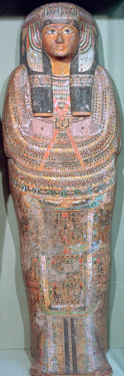 Kiste for den gamle egyptiske præst Khons-Da-Khred, c1085 f.Kr. af Unbekannt