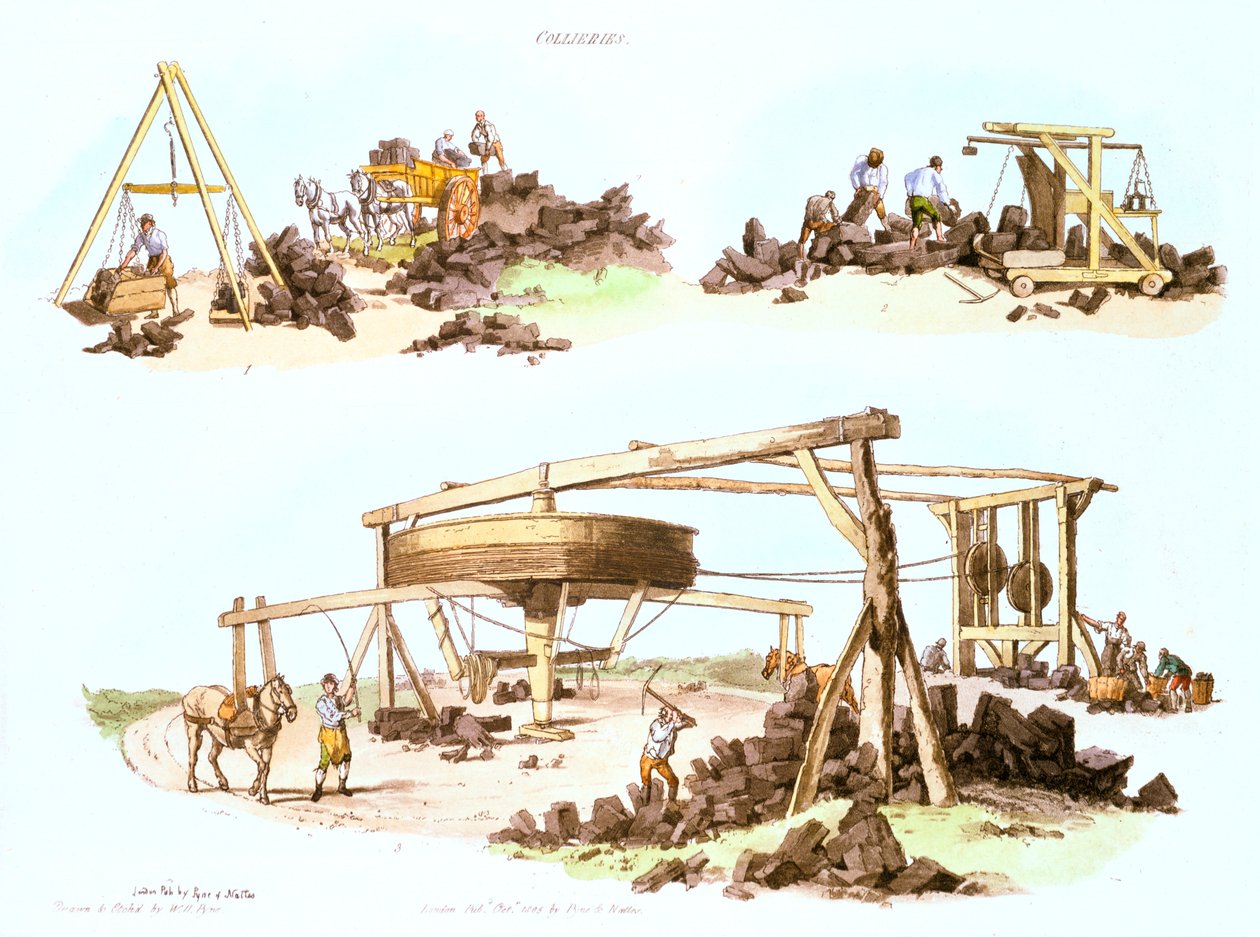 Collieries, c1805 af Unbekannt