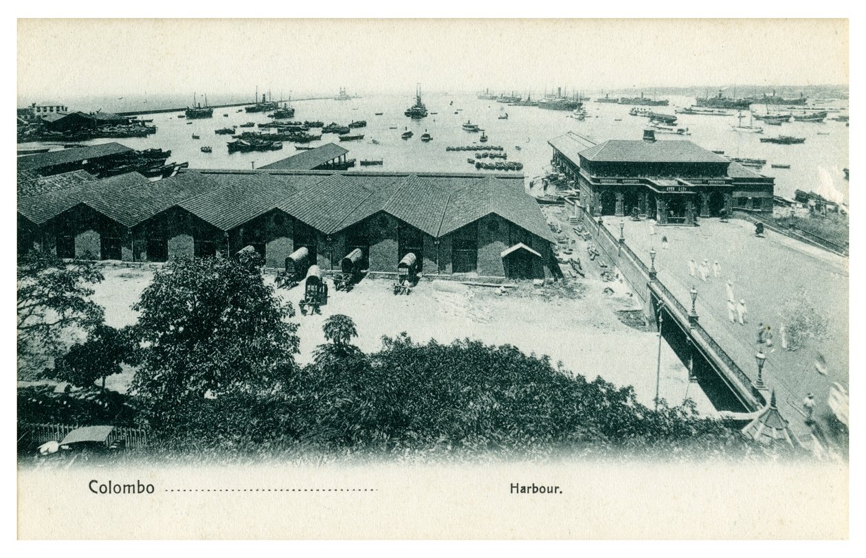 Colombo havn, Ceylon, begyndelsen af det 20. århundrede af Unbekannt