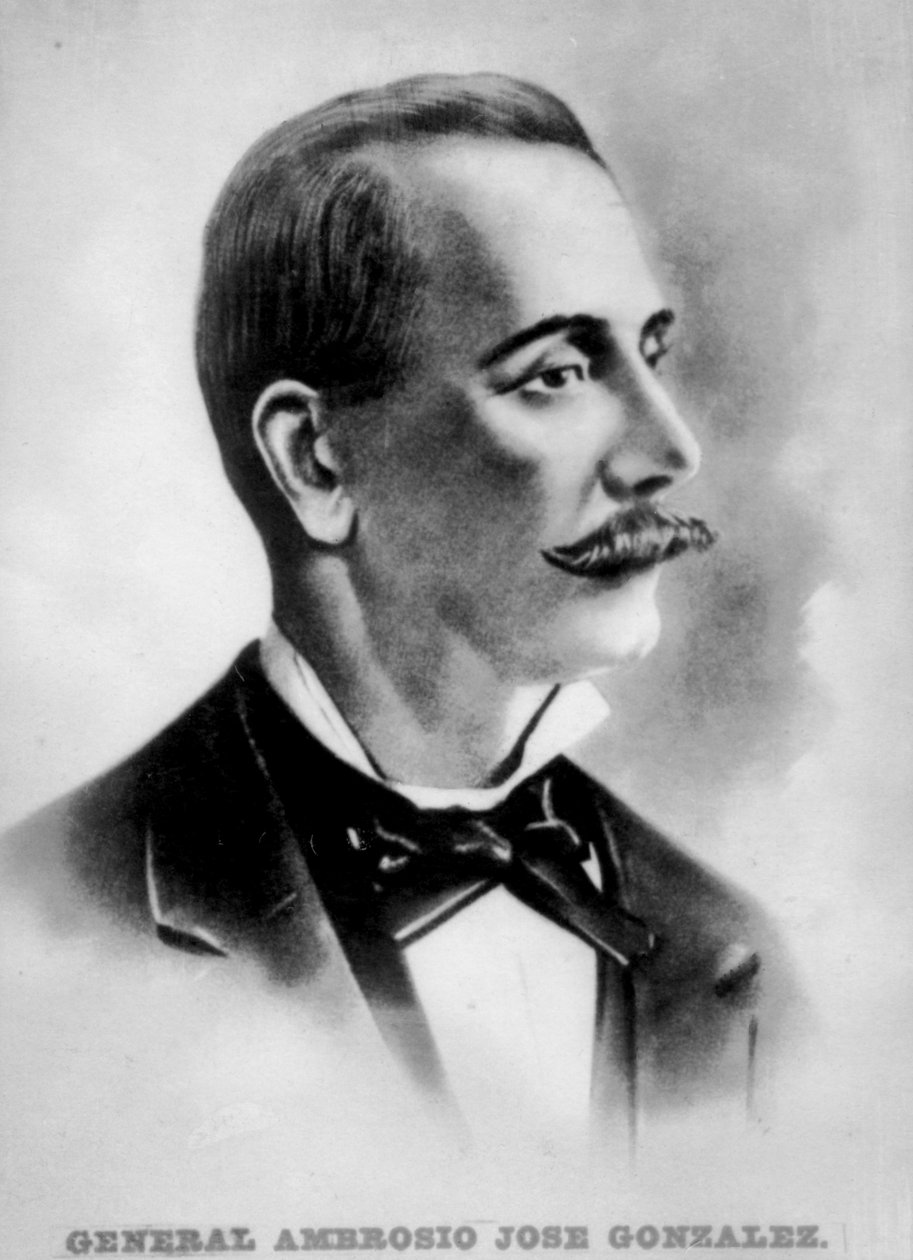 Oberst Ambrosio José Gonzales 1818-1893, cubansk revolutionær af Unbekannt
