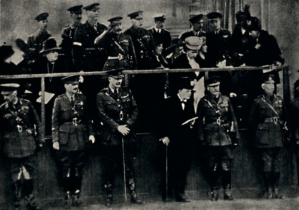 Kolonitropper går gennem London, 1919, 1945. af Unbekannt