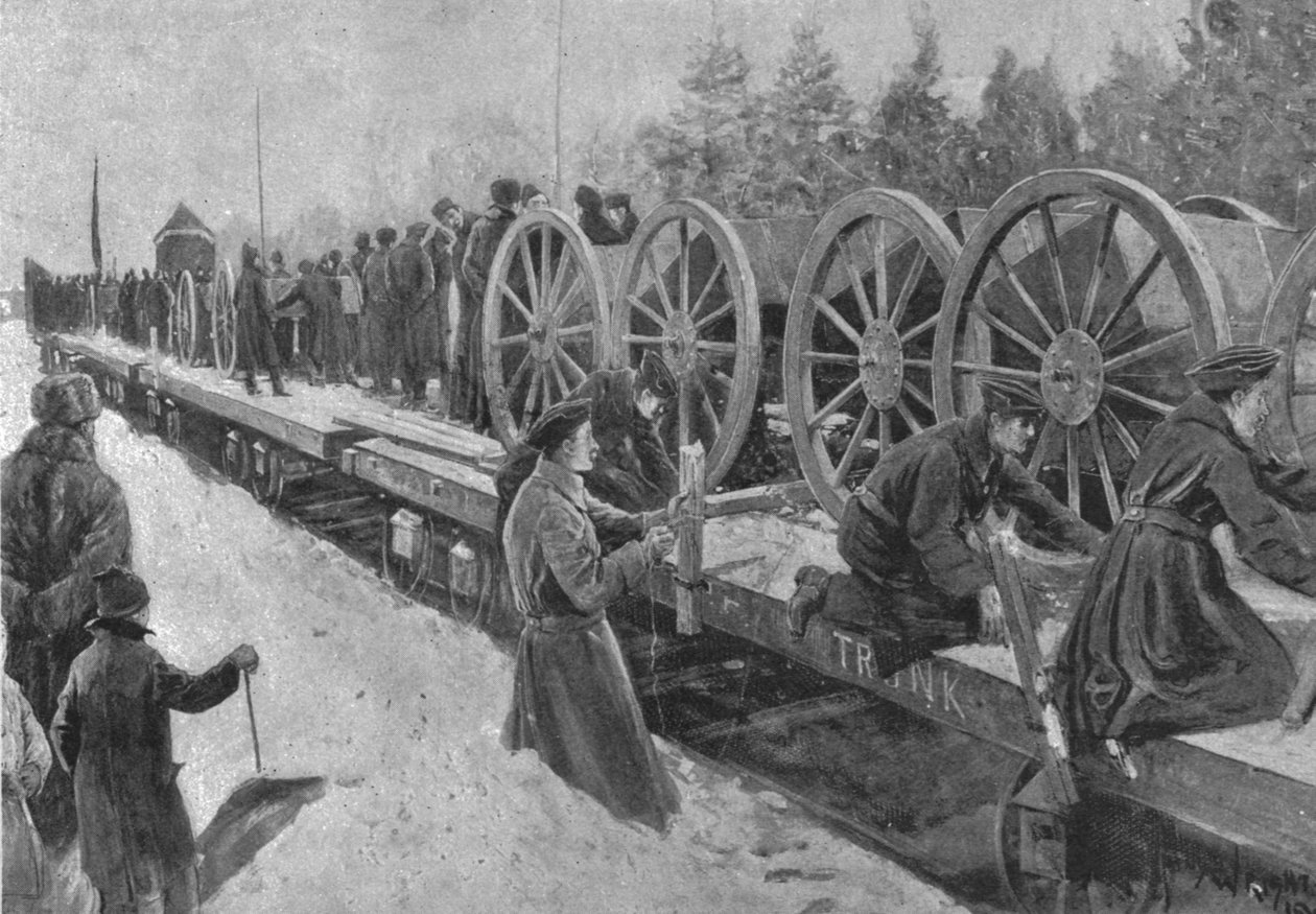 Kolonitropper til Sydafrika, 1900: Canadisk artilleri medrivende i Ottawa, 1901. af Unbekannt