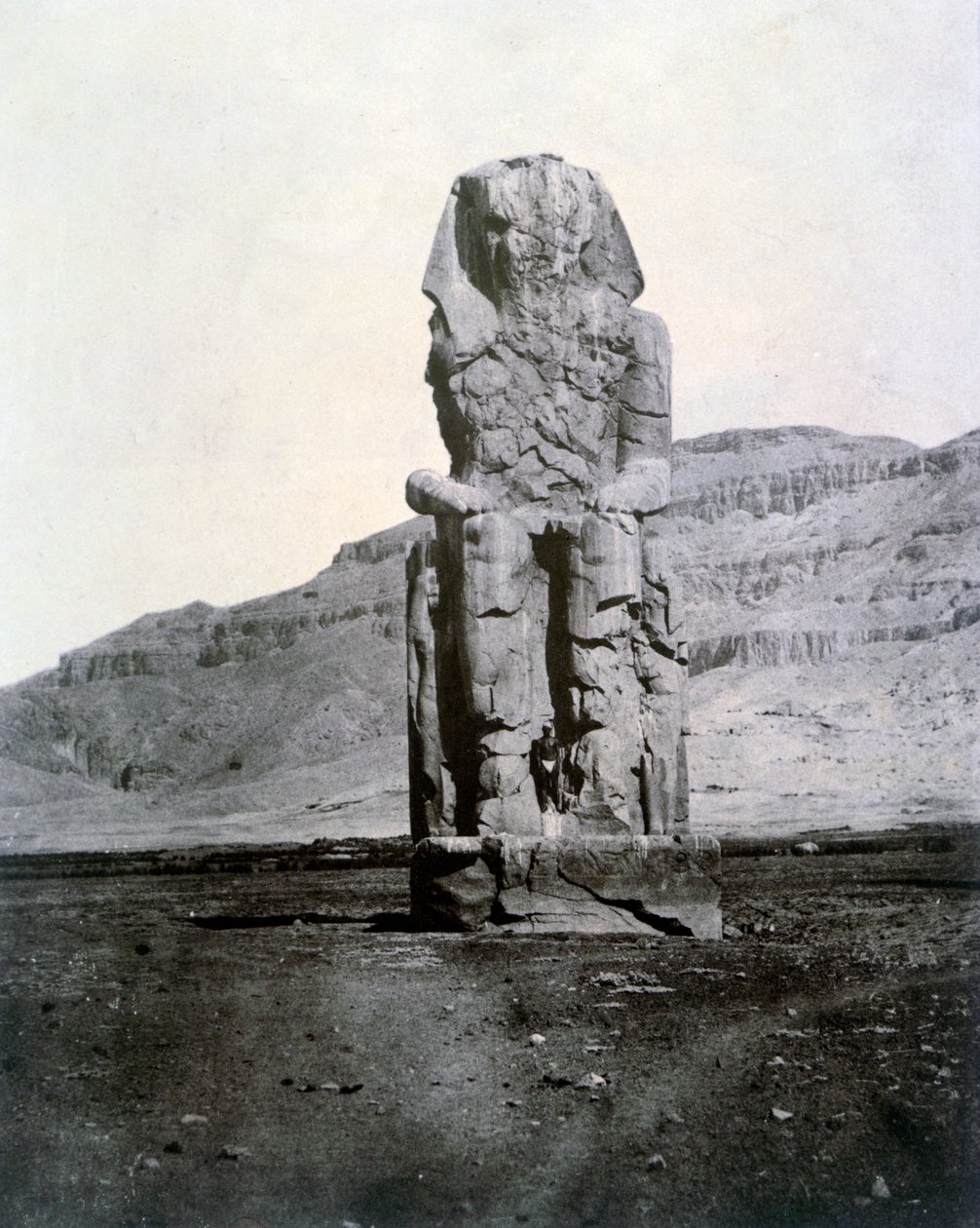 Kolosser af Memnon, Theben, Egypten, 1852 af Unbekannt
