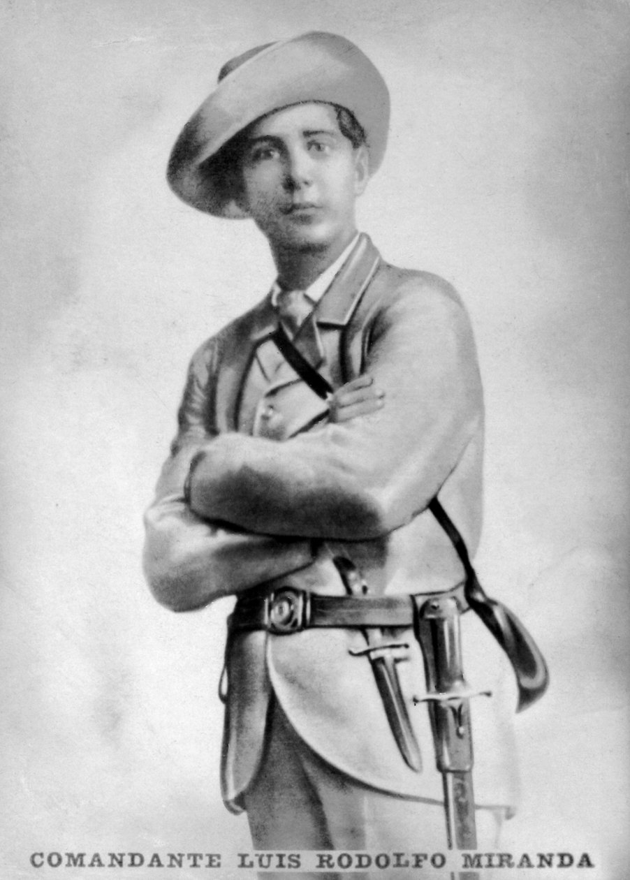 Kommandant Luis Rodolfo Miranda, kommandør for den cubanske befrielseshær, c1910 af Unbekannt