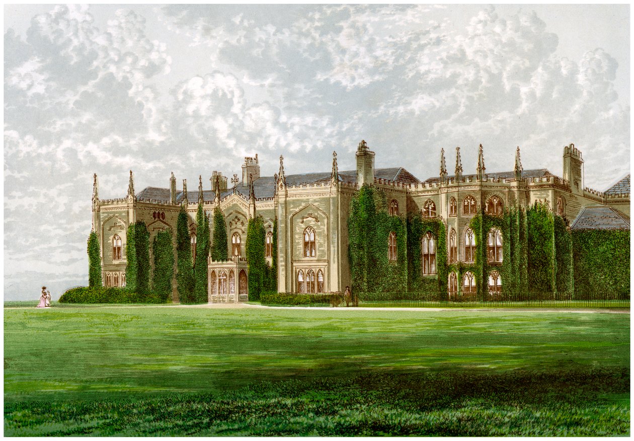 Combermere Abbey, Shropshire, hjemsted for Viscount Combermere, c1880 af Unbekannt