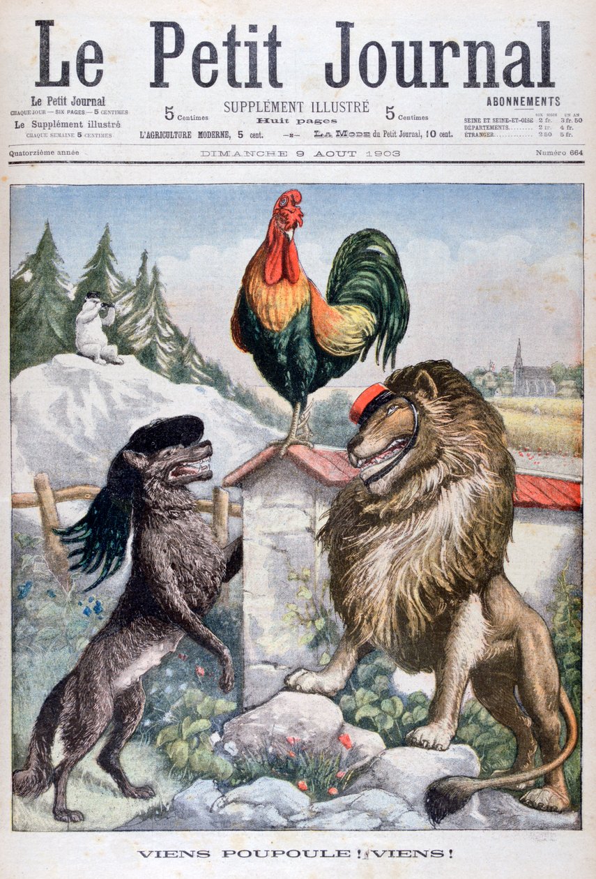 Kom hane, kom!, 1903 af Unbekannt