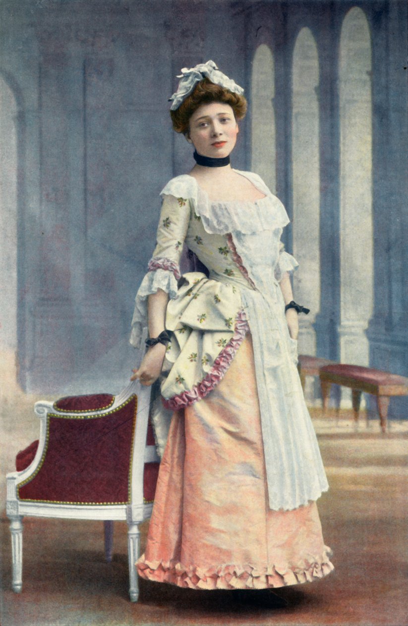Fransk komedie. Frøken Marie Leconte. Lisettes rolle. - The Game Of Love And Chance, 1904. af Unbekannt
