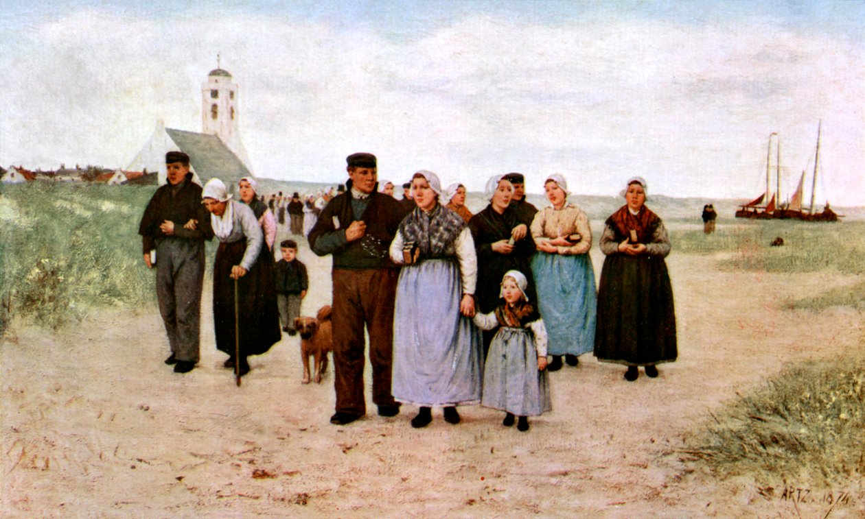 Kommer fra kirken, 1926 af Unbekannt