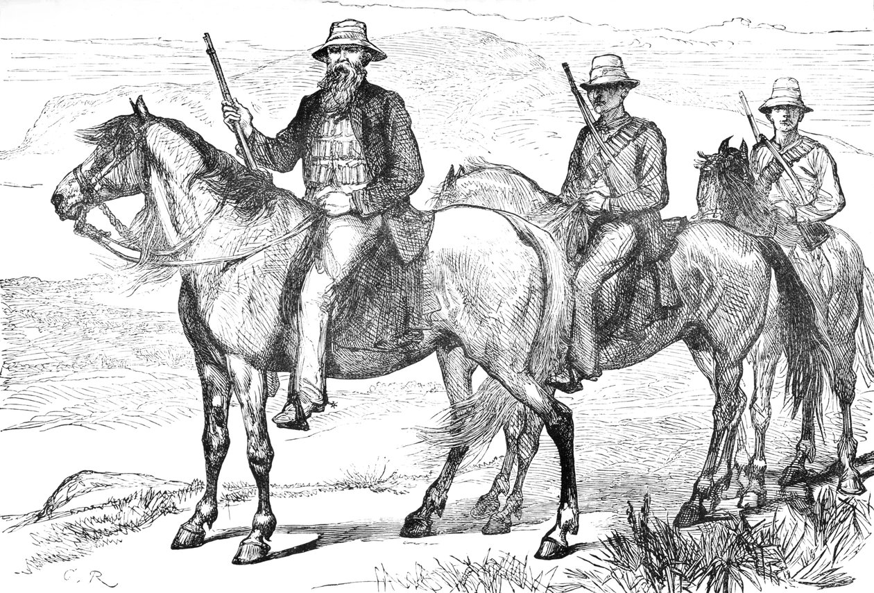 Kommandant Piet Uys, af de transvaalske beredne frivillige, c1880 af Unbekannt