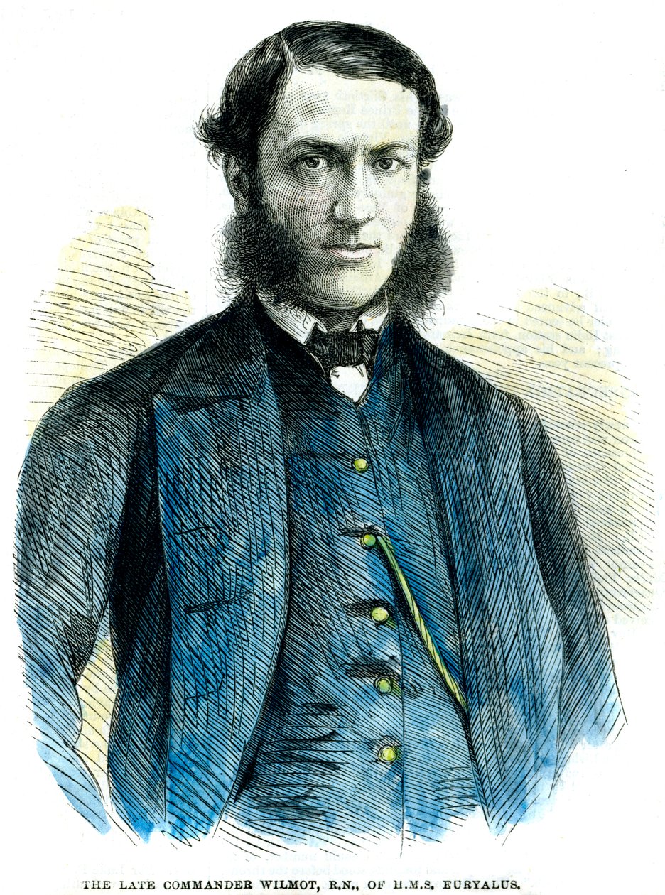 Kommandør Wilmot, af HMS Euryalus, 1863 af Unbekannt