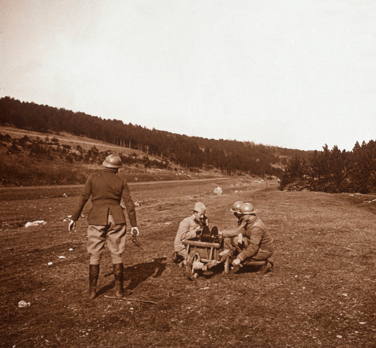Communications, Genicourt, Nordfrankrig, c1914-c1918 af Unbekannt