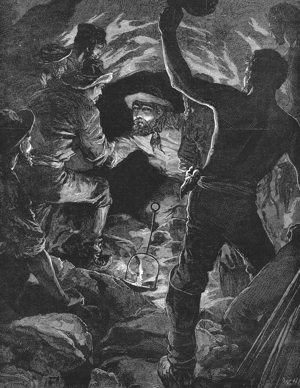 Færdiggørelse af St. Gotthard-tunnelen under Alperne, 1880 af Unbekannt