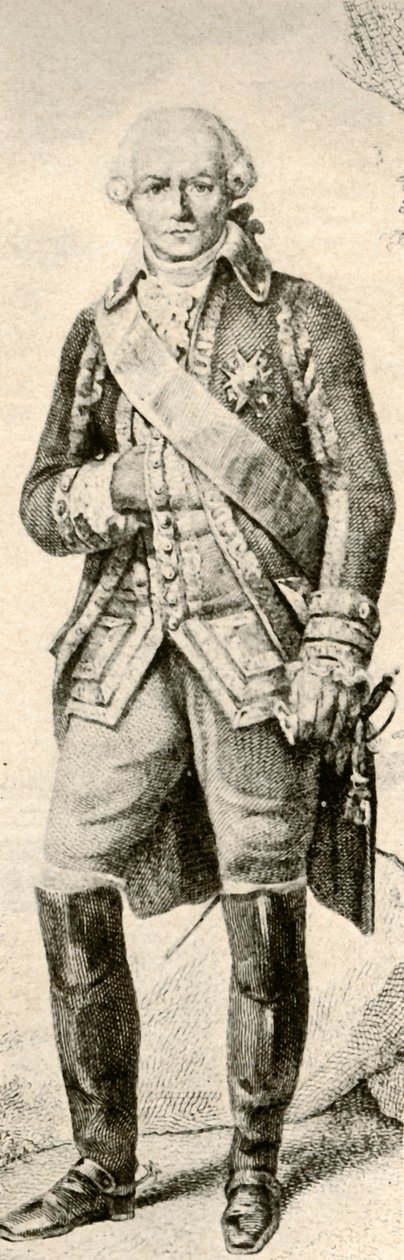 Comte de Rochambeau, viser kjole fra en fransk officer, 1791, 1937. af Unbekannt