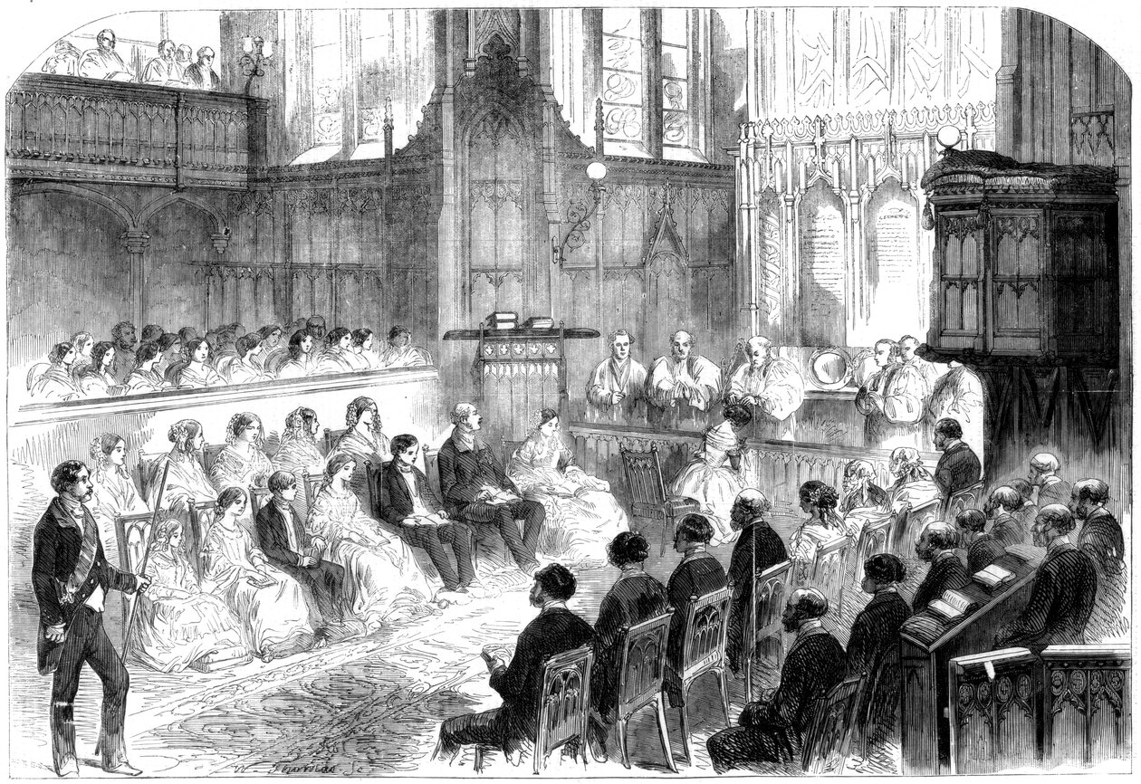 Konfirmation af den kongelige prinsesse, Windsor Castle, 1856 af Unbekannt