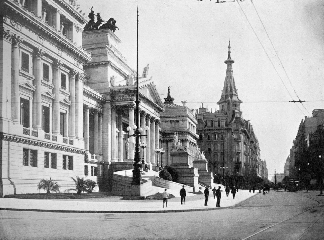Kongreshallen og Avenida Callao, Buenos Aires, Argentina af Unbekannt