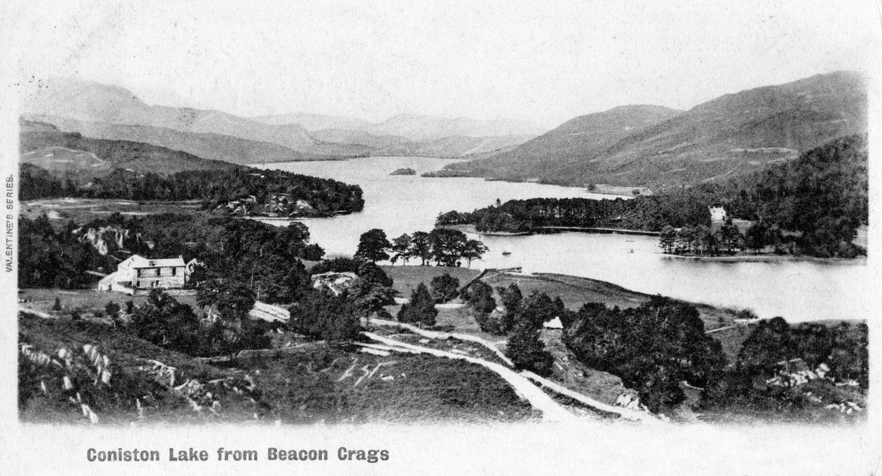 Coniston Lake, Lake District, Cumbria, 1902 af Unbekannt
