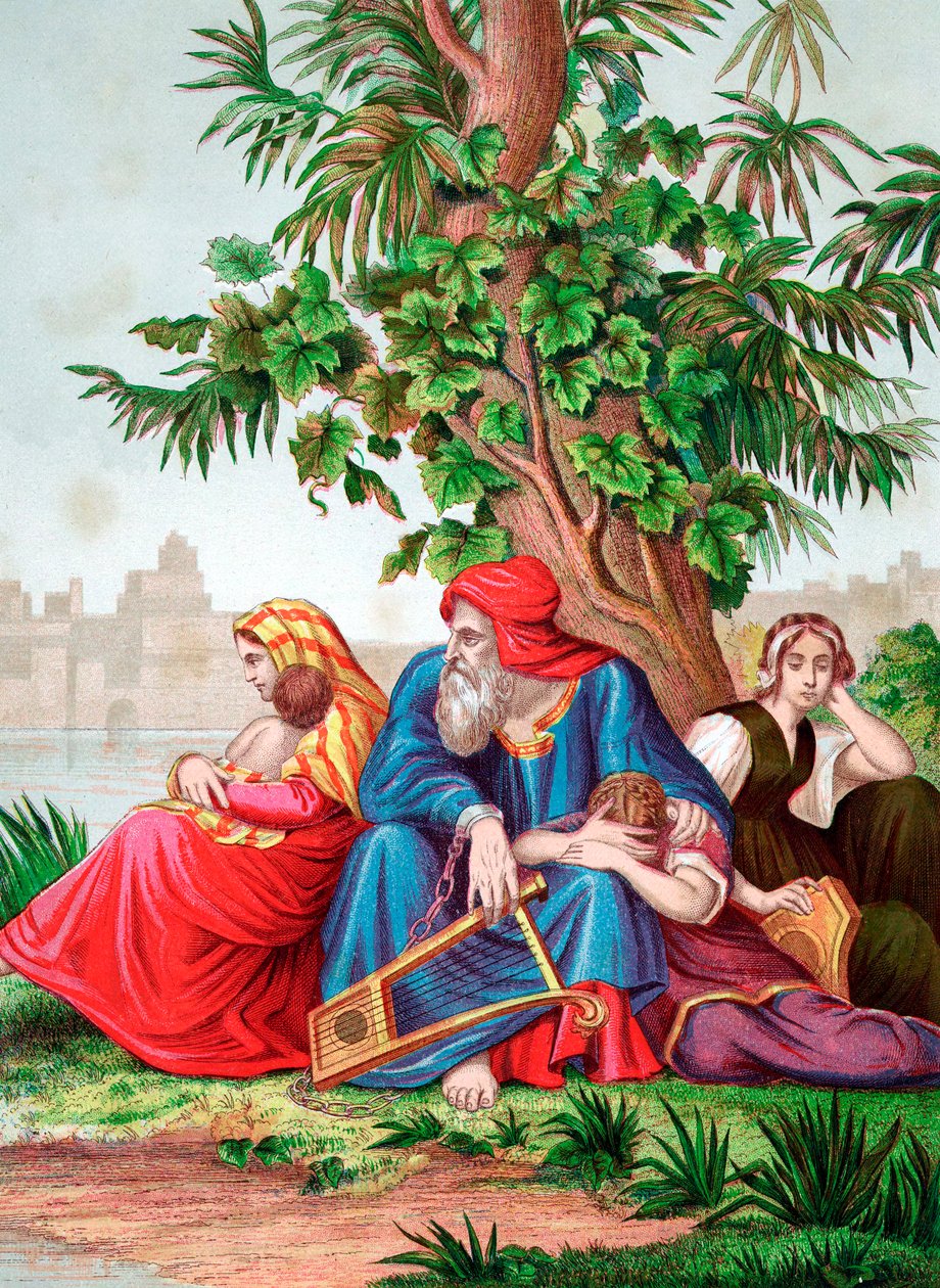 Konstantighed af jøderne i fangenskab i Babylon, 6. århundrede f.Kr. c1860 af Unbekannt