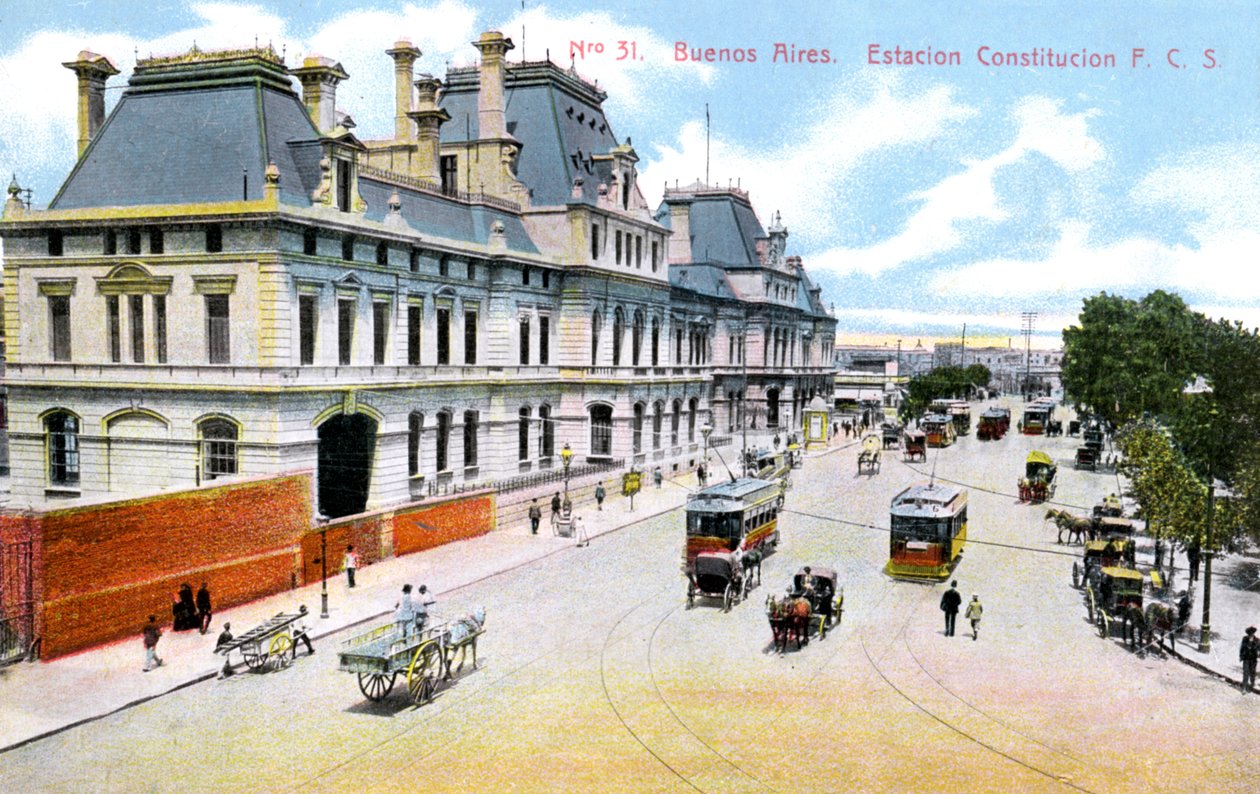 Constitution Station, Buenos Aires, Argentina, omkring 1900-tallet af Unbekannt