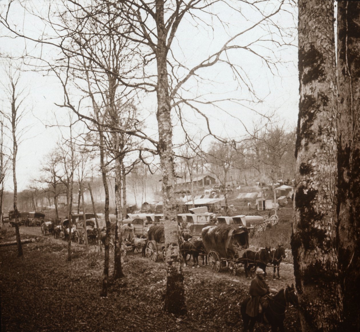 Konvoj, Somme, Nordfrankrig, c1914-c1918 af Unbekannt