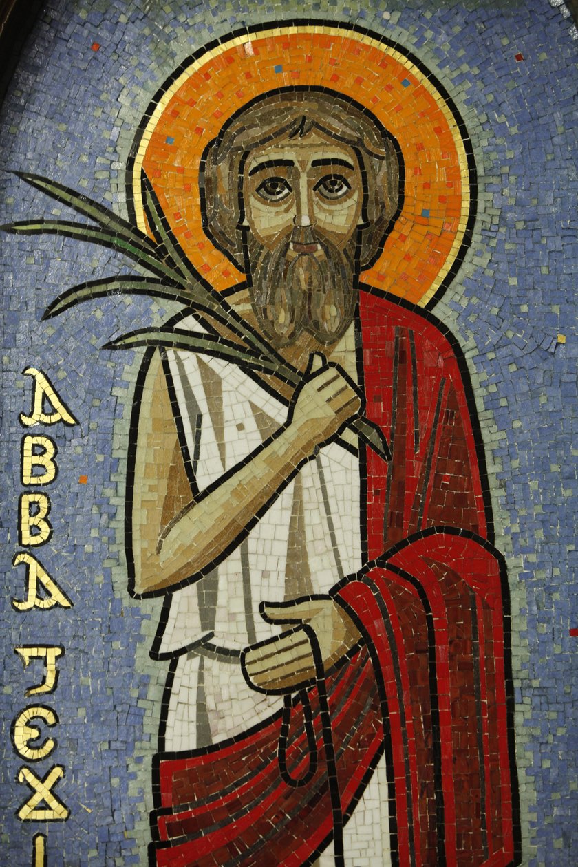 Koptisk ikon: Jesus Cairo Egypten af Unbekannt