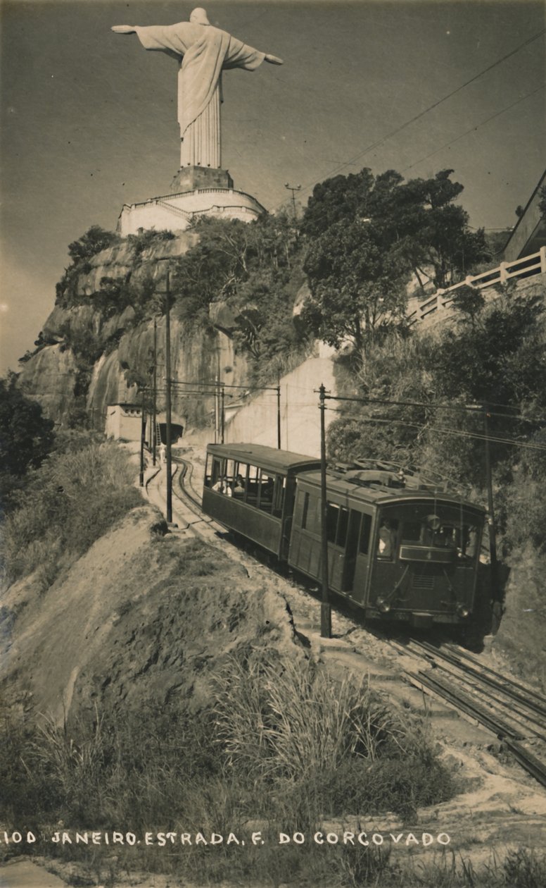 Corcovado Rack Railway, Rio de Janeiro, Brasilien. af Unbekannt