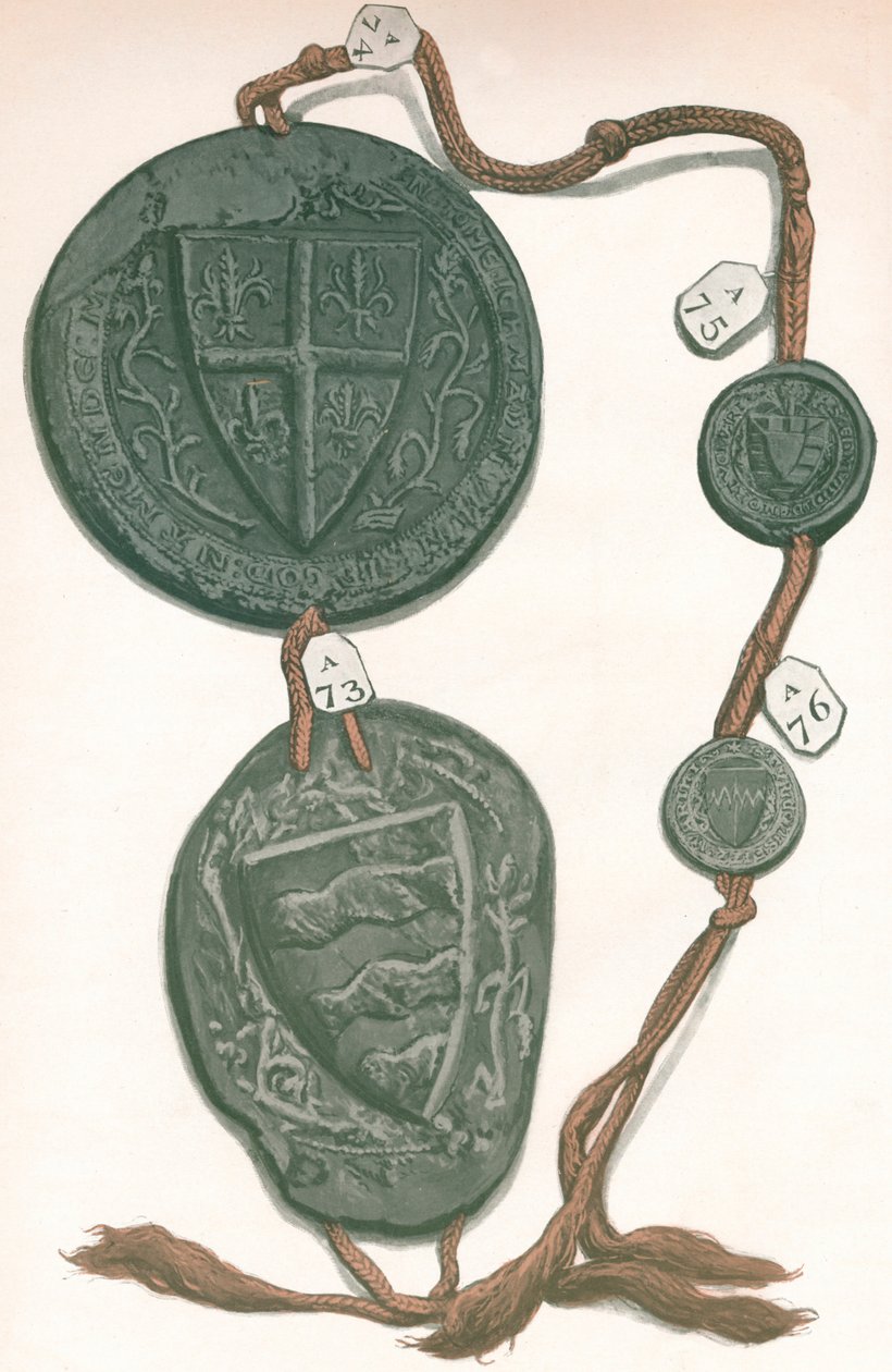 Cord VI John de Hastings, Edmund de Hastings, Edmund de Mortimer, Fulke Fitz-Warine, 1904 af Unbekannt