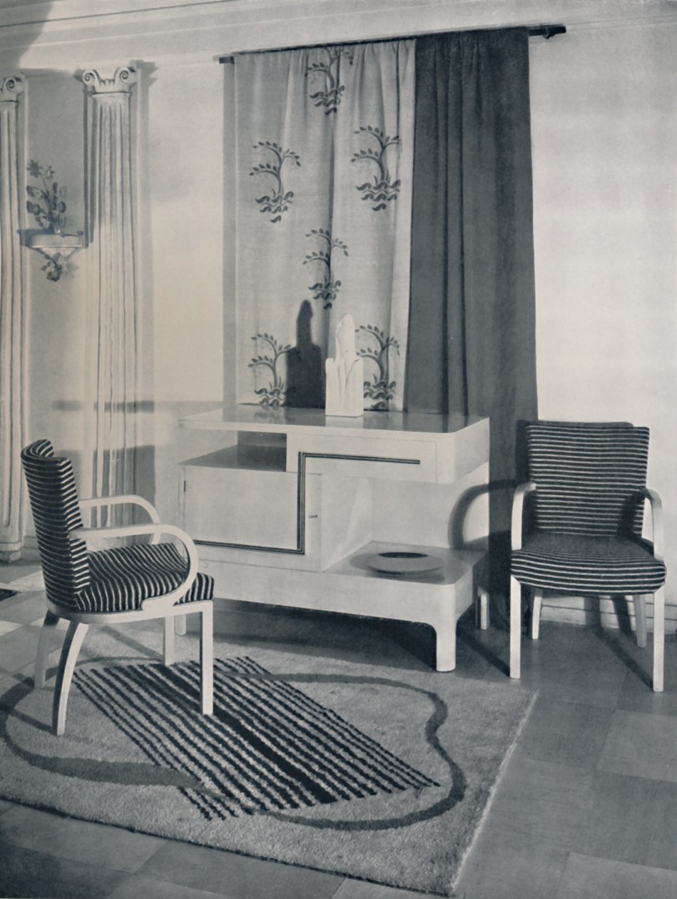 Hjørne af et værelse designet af Hayes Marshall for Fortnum & Mason Ltd., London, 1936 af Unbekannt