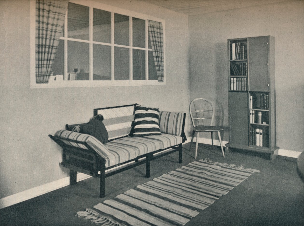 Hjørne af stue designet af prof. Karl Pullich, 1928 af Unbekannt