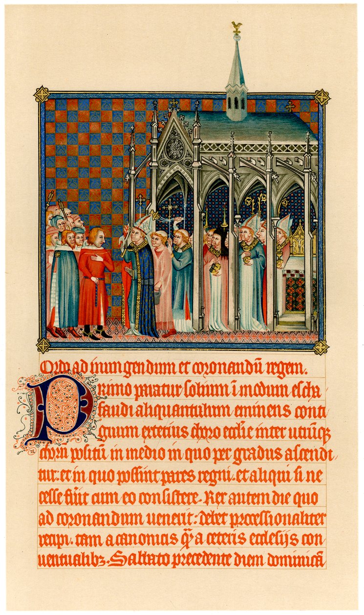 Kroningen af Karl V, c1365 af Unbekannt