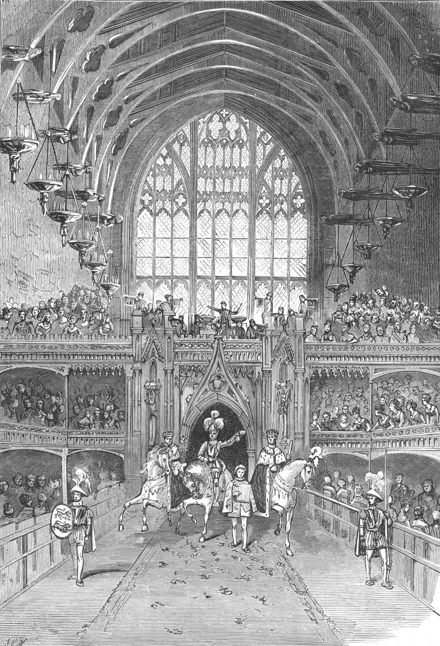 Kroning af George IV i Westminster Hall, 1897. af Unbekannt