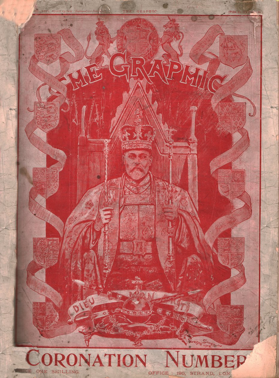 Kroning af King Edward VII, forside af The Graphic magazine, 13. august 1902. af Unbekannt
