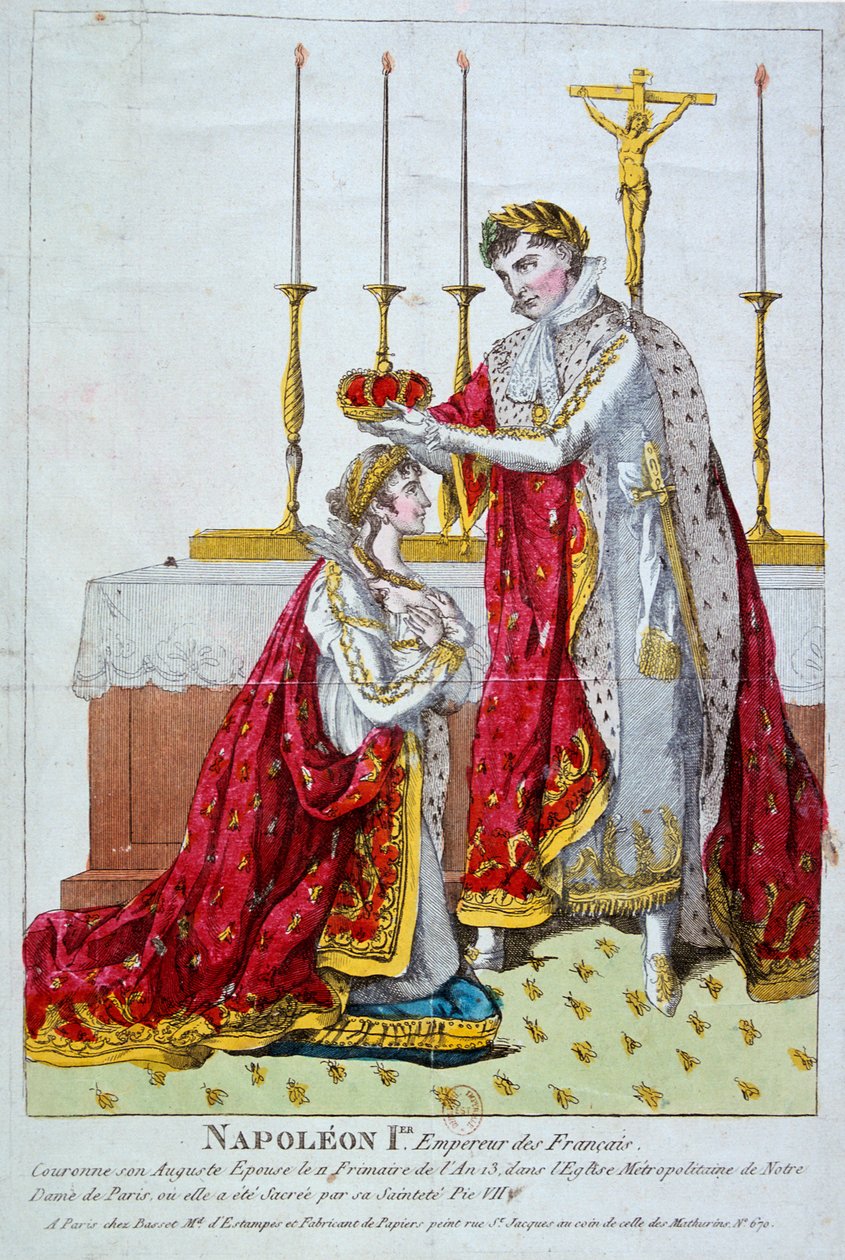 Kroning af kejserinde Josephine, 2. december 1804, 19. århundrede af Unbekannt
