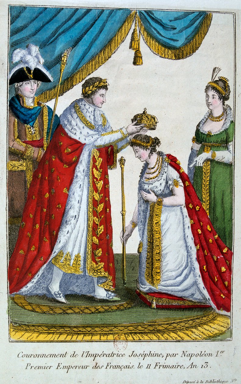 Kroning af kejserinde Josephine, 2. december 1804, 19. århundrede af Unbekannt