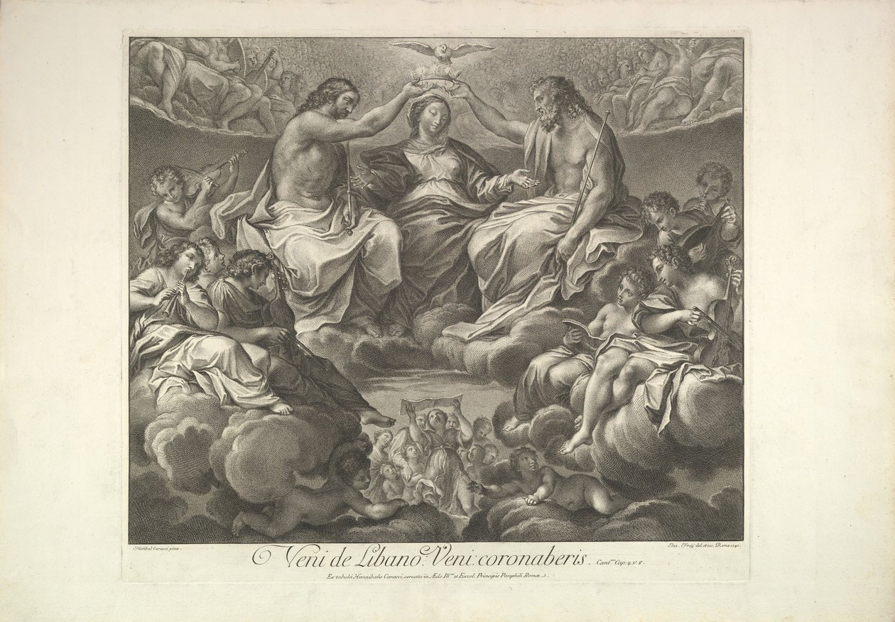 Jomfruens kroning, 1741. af Unbekannt