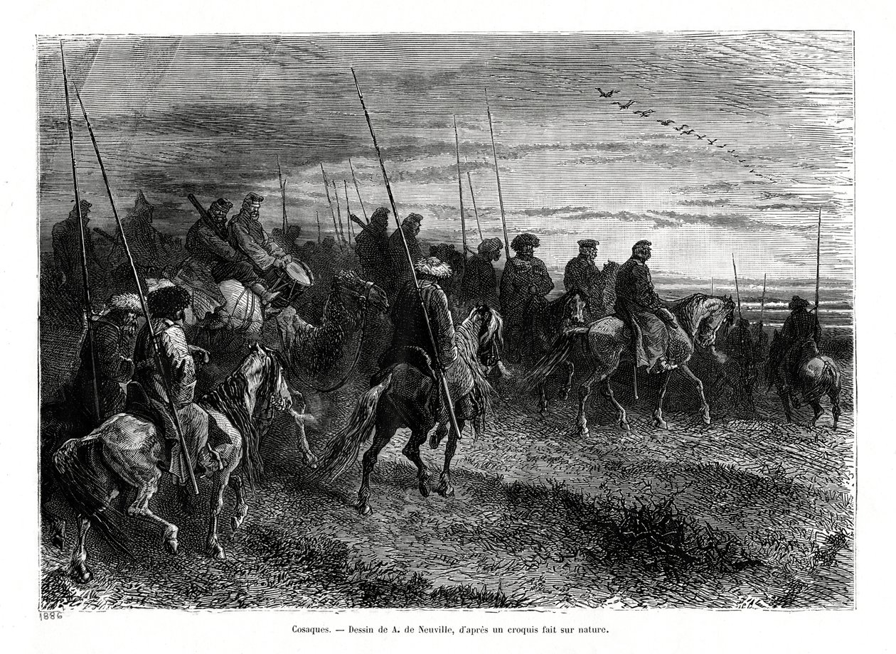 Kosakker, 1886 af Unbekannt
