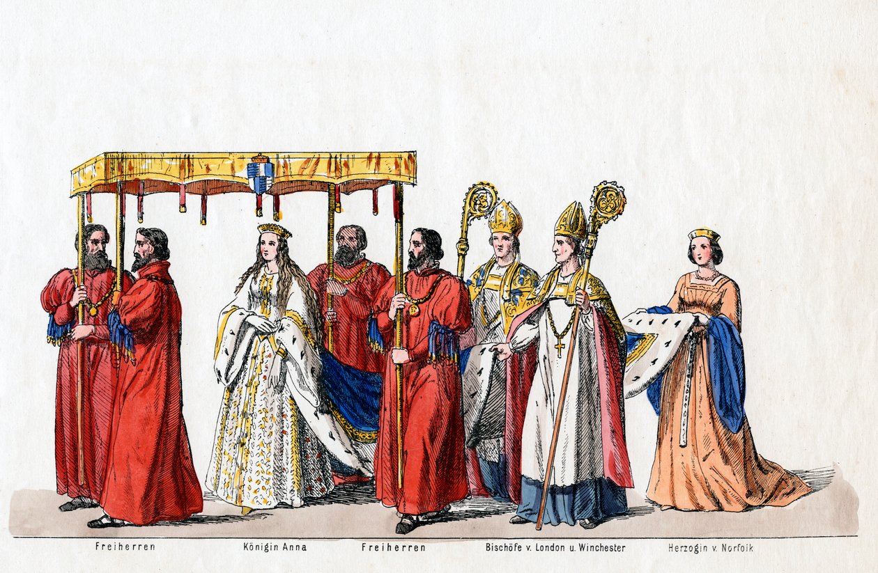 Kostumedesign til Shakespeares skuespil, Henry VIII, 1800-tallet. af Unbekannt