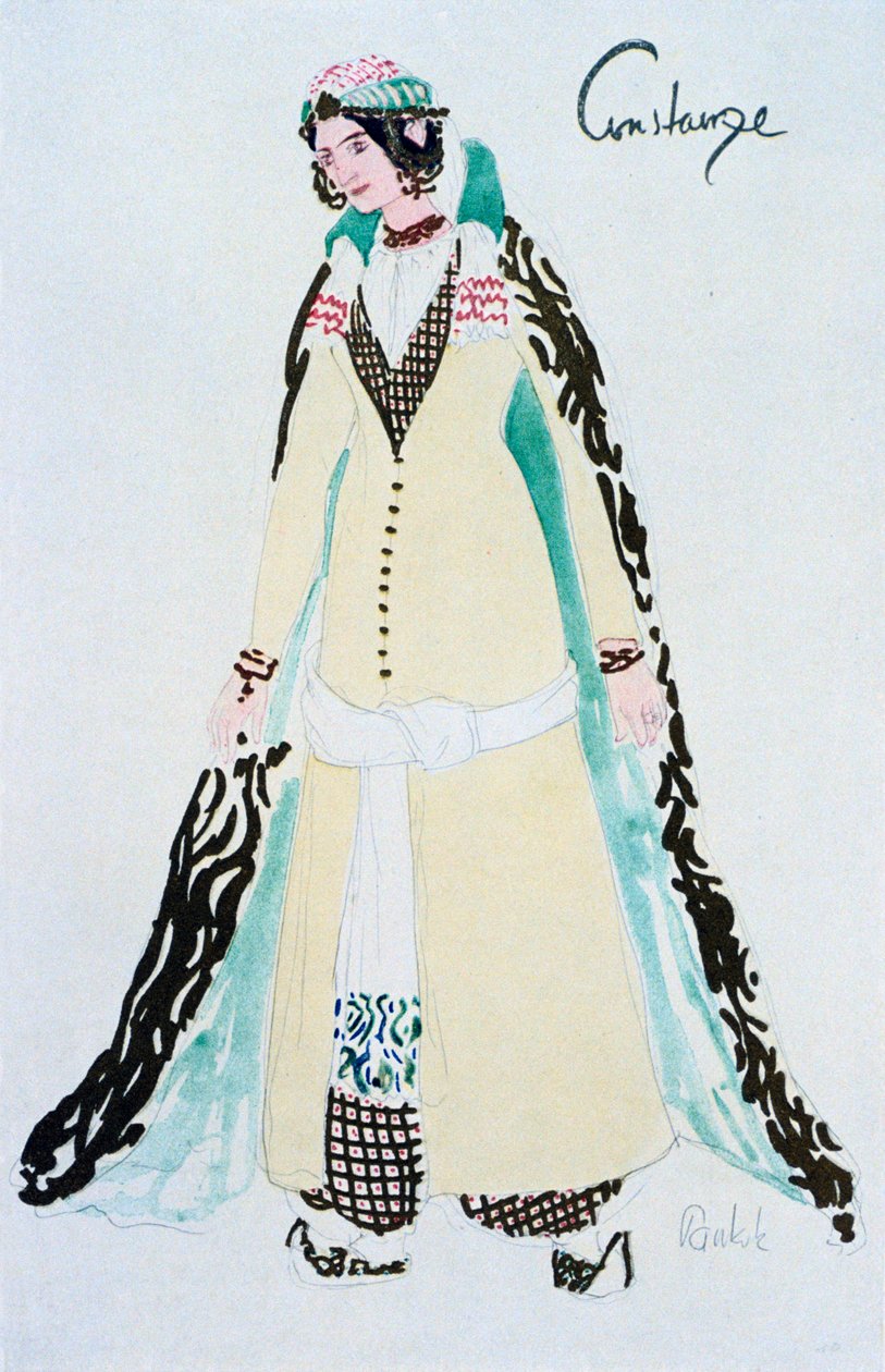 Kostume til Constanze, c1913 af Unbekannt