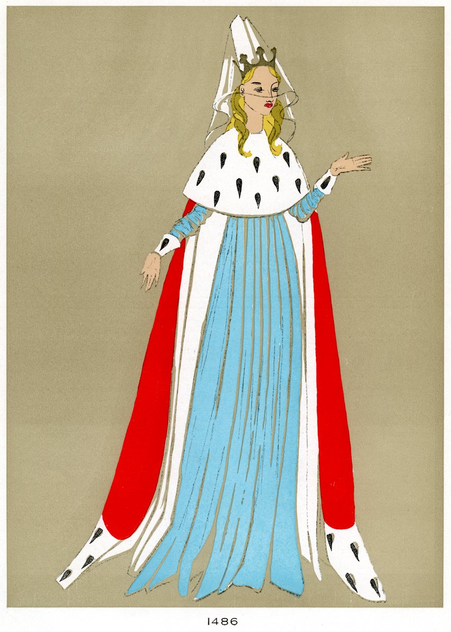 Kostume fra 1486, tidligt til midten af det 20. århundrede af Unbekannt