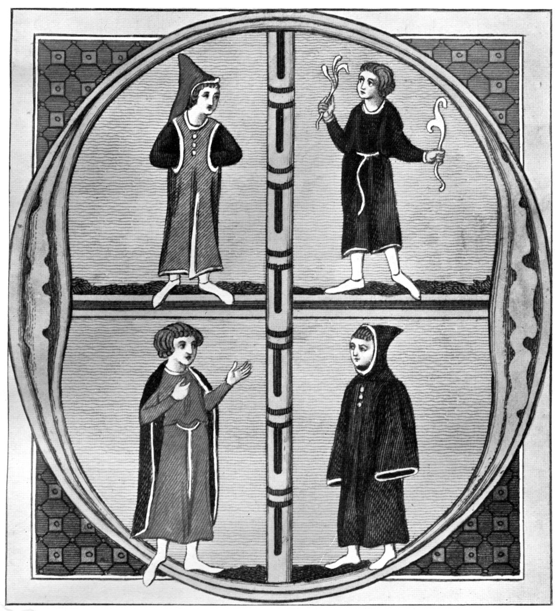 Kostume for årets fire årstider, 1910 af Unbekannt