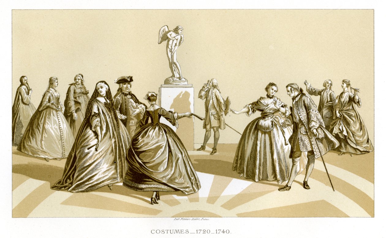 Kostumer, 1720-1740, 1885 af Unbekannt