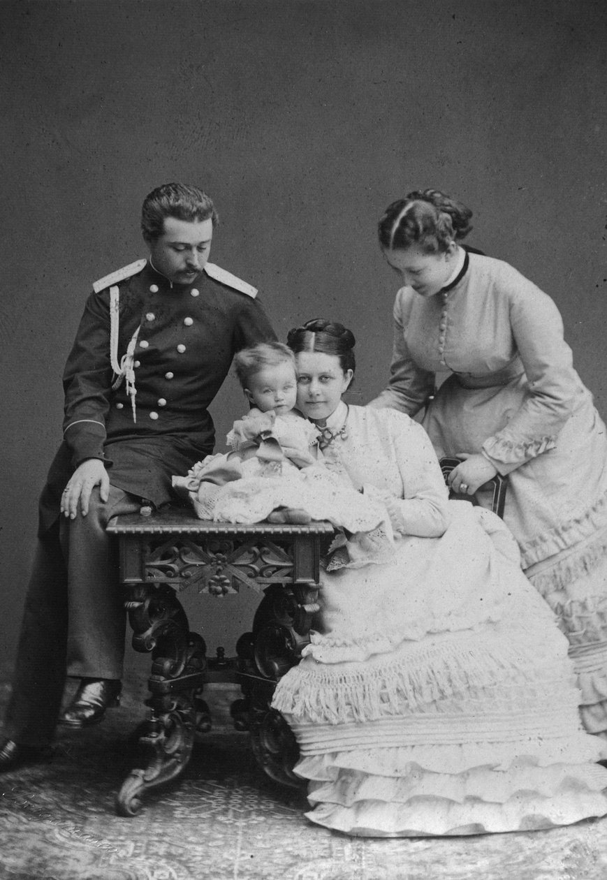 Grev Sergei Sheremetev og grevinde Ekaterina Sheremeteva og familie, 1870